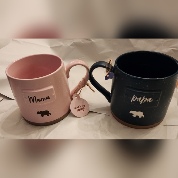 Papa & Mama Coffee Cups, Mr & Mrs spoons & keychains .♡ Great Couples Gift♡ - Picture 2 of 16